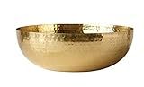 Creative Co-Op Round Hammered Metal Bowl, 14", Gold,DA7392 | Amazon (US)