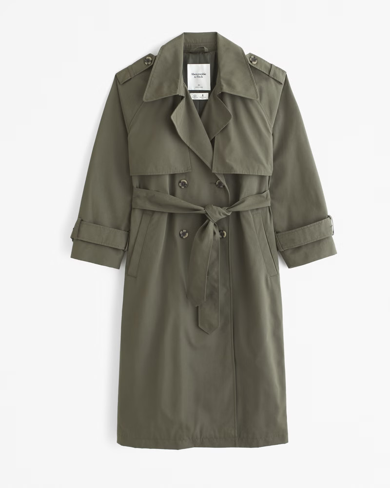 Elevated Trench Coat | Abercrombie & Fitch (US)