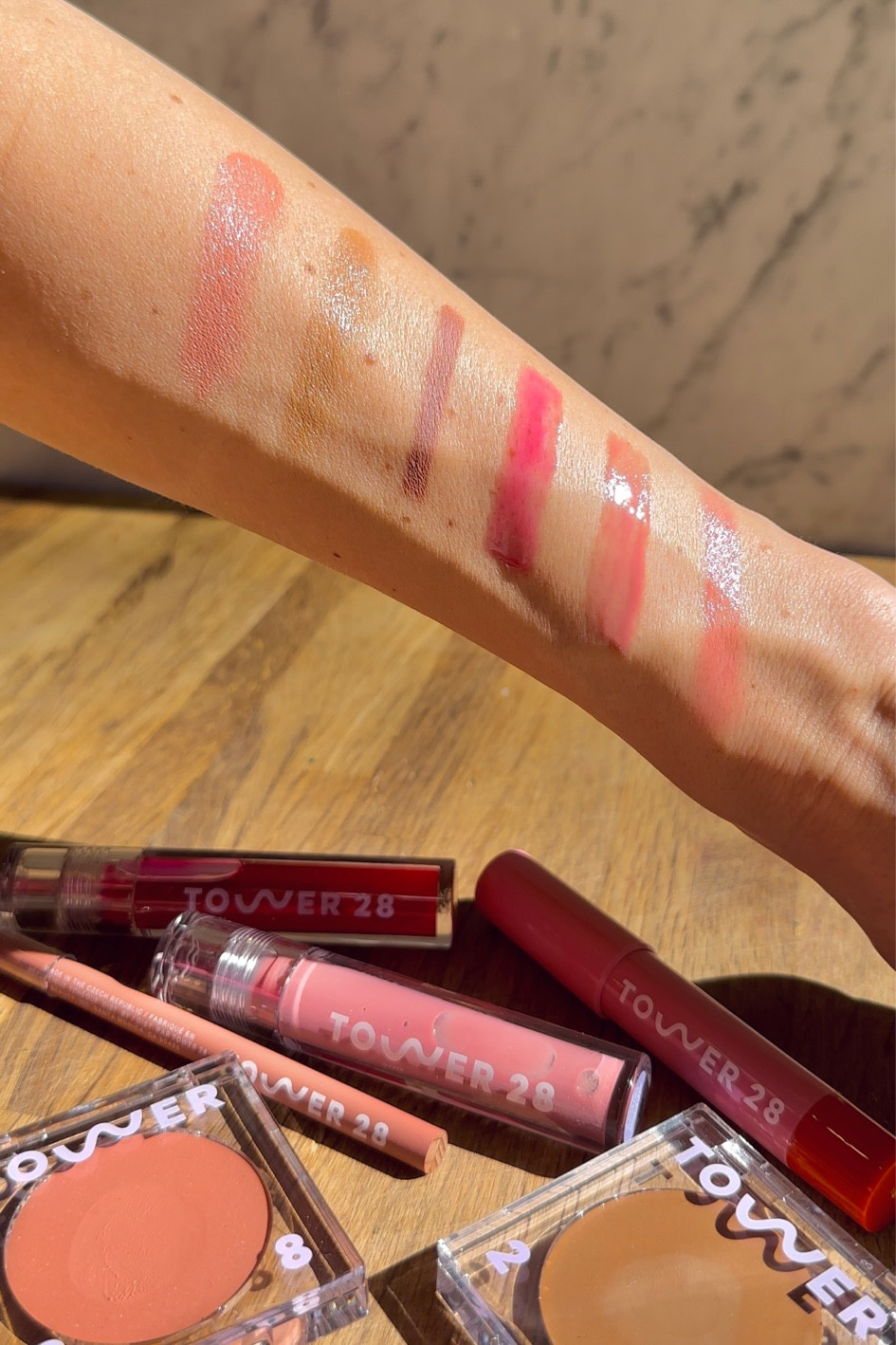 Testing out and loving this clean beauty from Tower 28! All shades linked. Wearing the tinted lip balm in “Shake” and the one liner in “Work of Art” today! 

#LTKFind #LTKunder50 #LTKbeauty