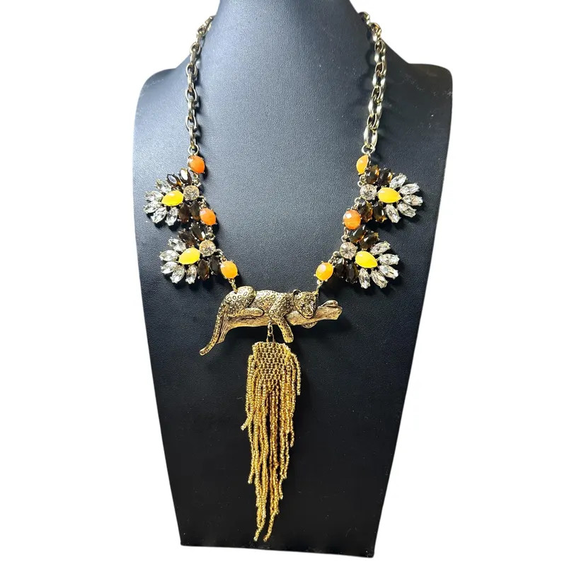 ICON Series No. 1 | Patina  and Pearl Signature Leopard Necklace | Vintage Anne Klein Reimagined ... | Etsy (US)