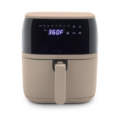 GreenLife 5.3-Quart Digital One-Touch Air Fryer | Taupe | GreenPan