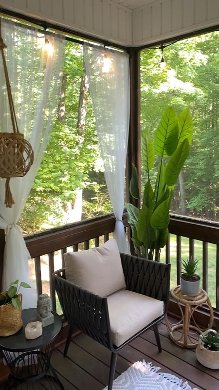 Getting my outdoor space ready for the warmer weather! Loving my boho screened in porch patio space, it’s so simple yet peaceful!

Outdoor decor | patio refresh | screened in porch | boho decor | summer vibes 

#LTKSaleAlert #LTKSummerSales #LTKHome