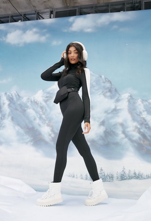 Mock Neck Onesie Jumpsuit | JustFab