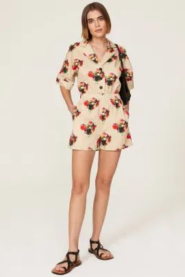 Blurry Floral Romper | Rent the Runway