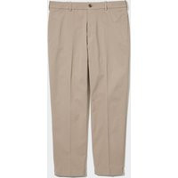 Uniqlo - Cotton Smart Ankle Trousers - Beige - S | UNIQLO (UK)