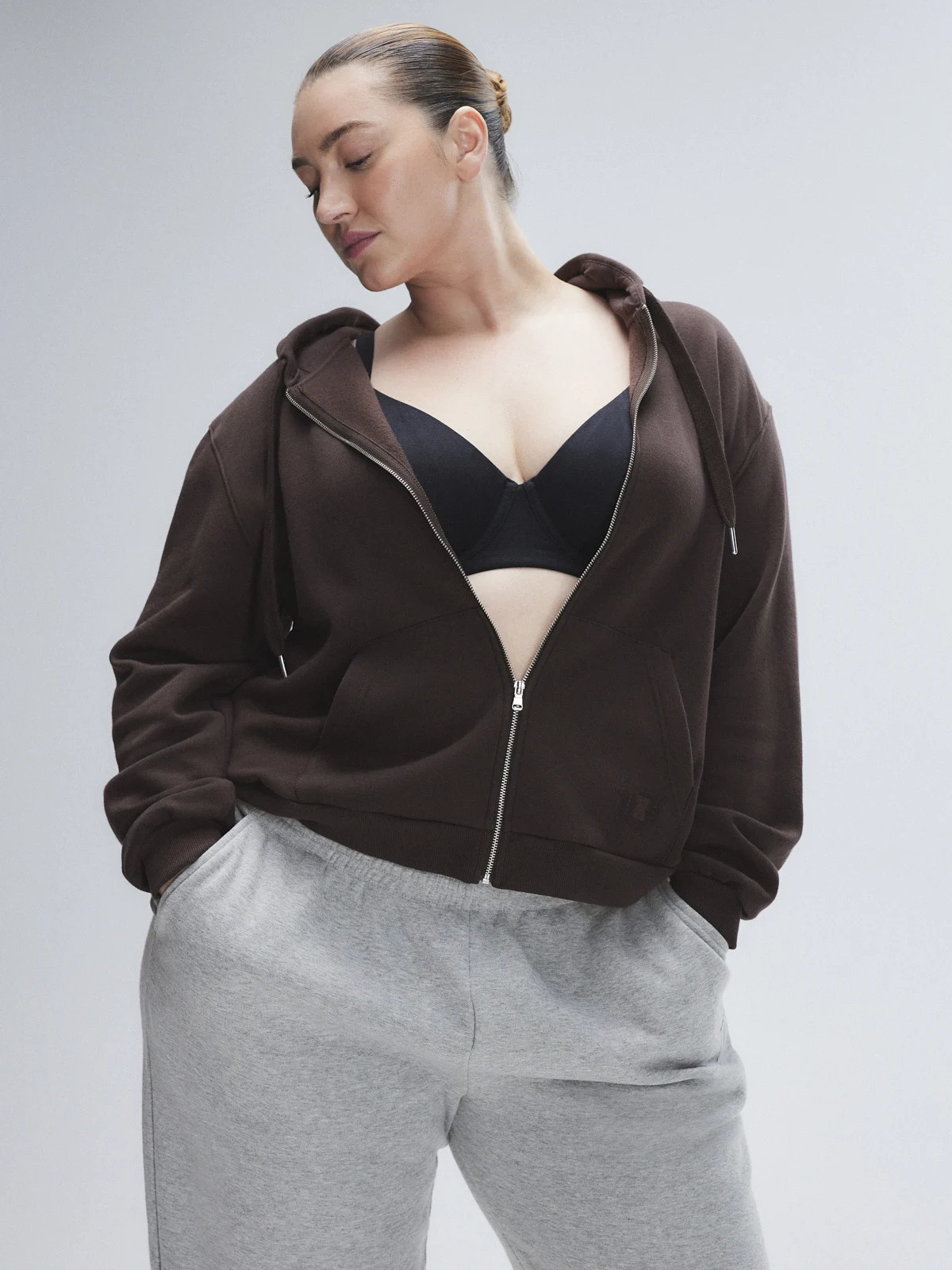 Essential Fleece Logo Graphic Zip-Up Hoodie | Savage x Fenty - North America