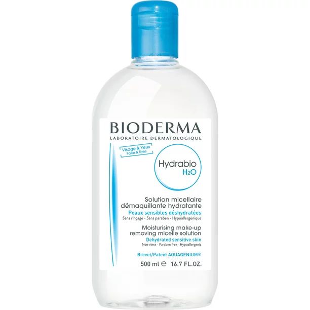 Bioderma Hydrabio H2O Hydrating Micellar Cleansing Water and Makeup Removing Solution for Dehydra... | Walmart (US)