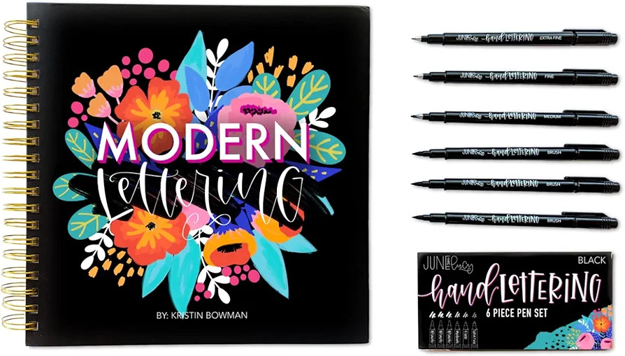 June & Lucy Calligraphy Kit for Beginners - Calligraphy Pen Set with Calligraphy Workbook | Amazon (US)