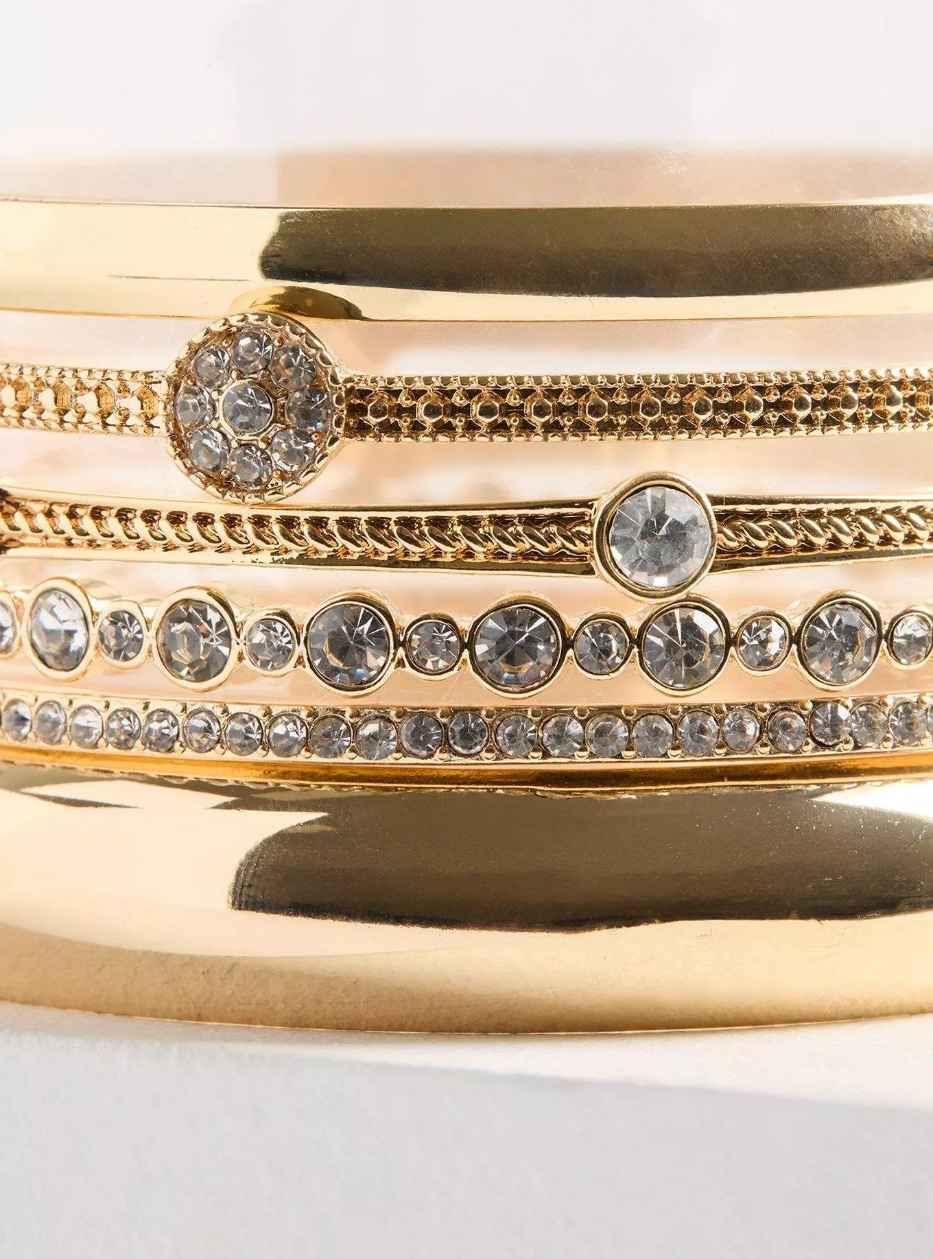 Rhinestone Bangle Bracelet Set | Torrid (US & Canada)