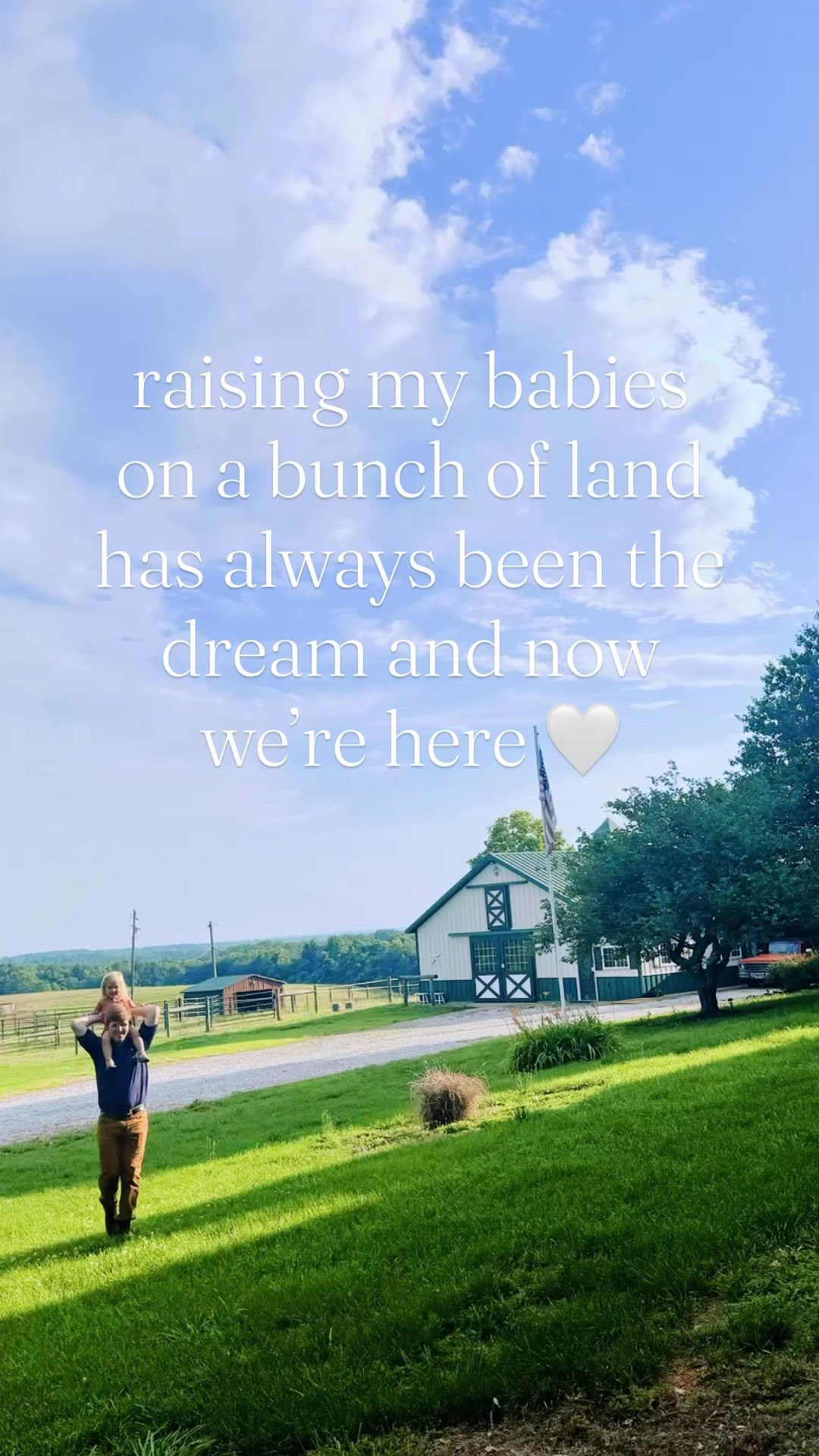 when you marry the man who makes all of your dreams come true 🤍 #farmdreamcometrue #farmsweetfarm #chasingbabiesraisingdreams #babiesandland 

We are heading into my birthday 🎂 weekend 🎉 ahead 🥰 and I couldn’t be more grateful for all the blessings this year has brought 💫 - our dream 💭 farm 🚜 and land 🌾 to raise our sweet babies 👶🏼 on… thank you, Jesus!! 🙏 #birthdayweekendloading