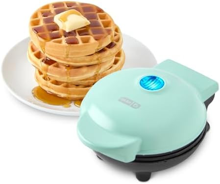 DASH Mini Waffle Maker - 4” Waffle Mold, Nonstick Waffle Iron with Quick Heat-Up, PTFE Nonstick... | Amazon (US)