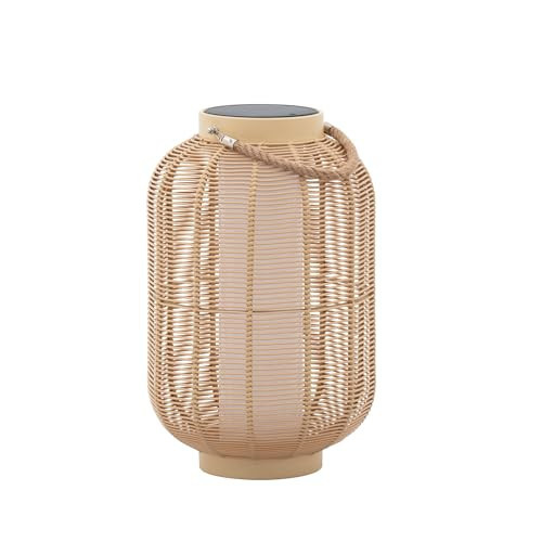 LebenLiebe Outdoor Solar Lanterns Festival Decoration Waterproof Rattan Lantern Hanging Solar Lights Decorative Light for Garden Porch Lawn | Amazon (US)