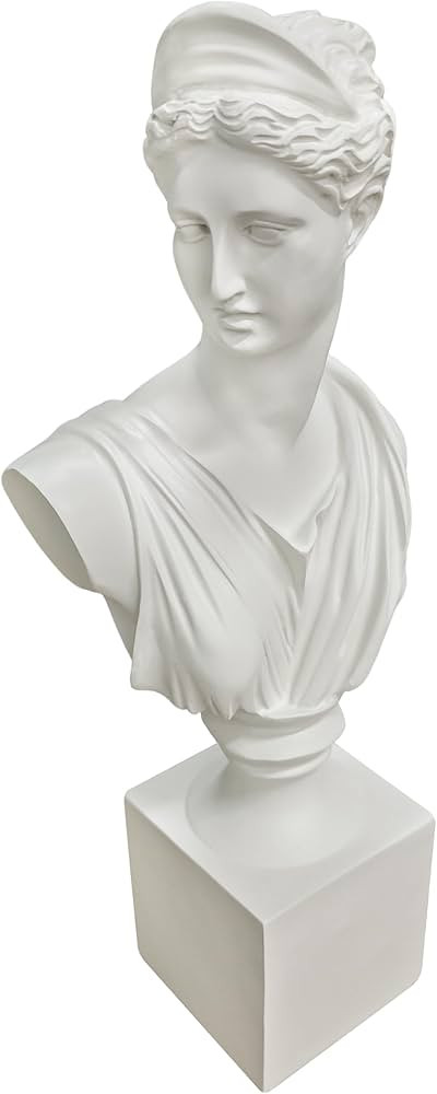 The Diana of Versailles Bust, Greek Artemis Sculpture, Greco Roman Goddess of The Hunt Sculpted F... | Amazon (US)
