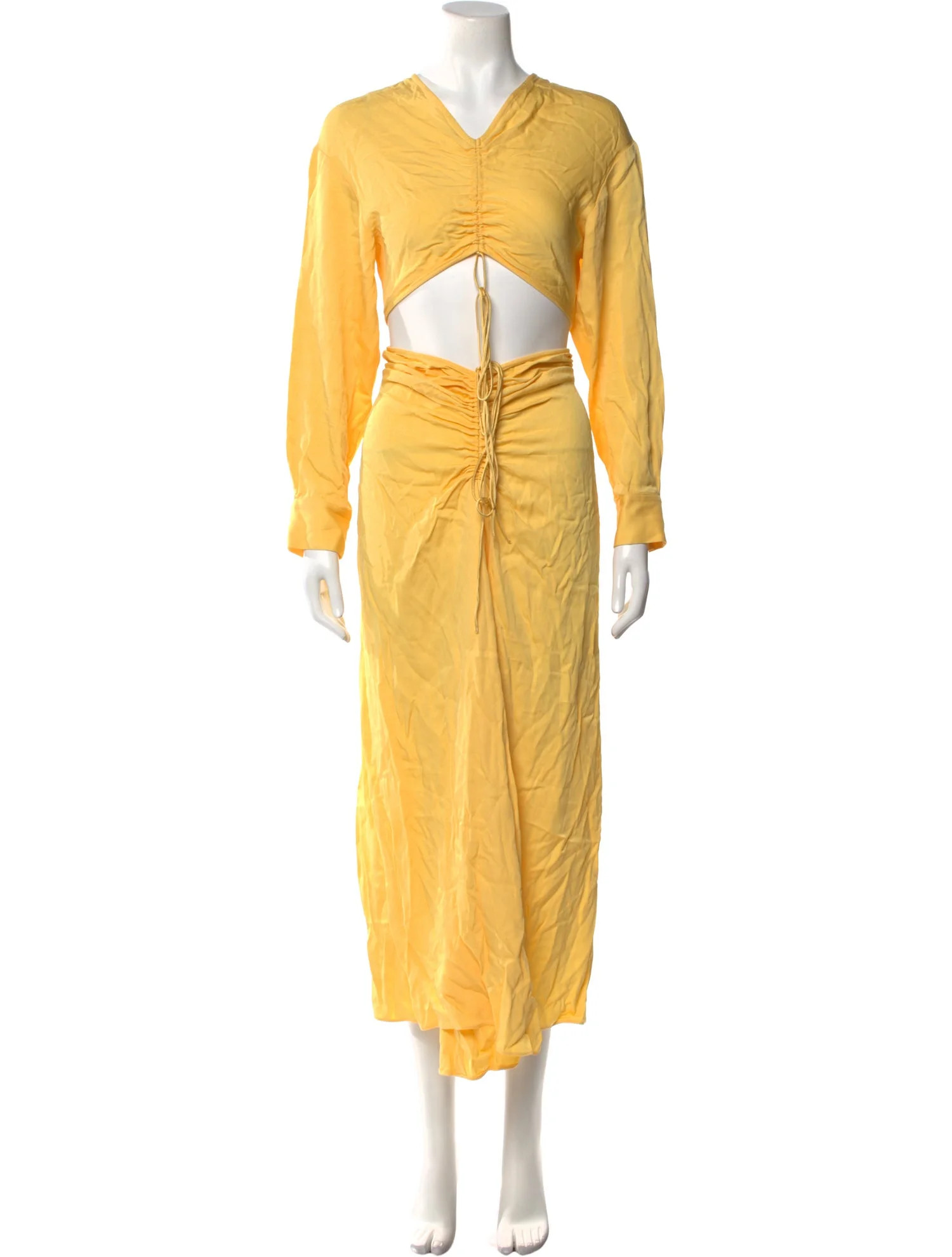 V-Neck Long Dress | The RealReal