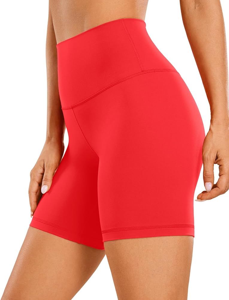 CRZ YOGA Womens Butterluxe Biker Shorts 2.5'' / 4'' / 6'' / 8'' - High Waisted Booty Workout Voll... | Amazon (US)
