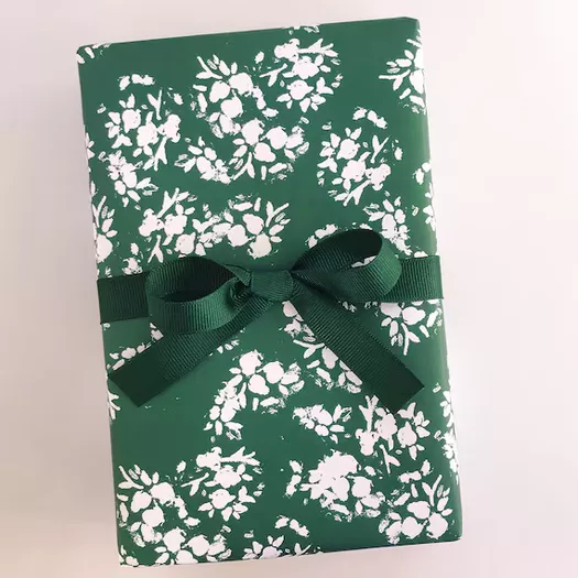 Summer Garden - Dark Green - Gift Wrap – Honey Brook