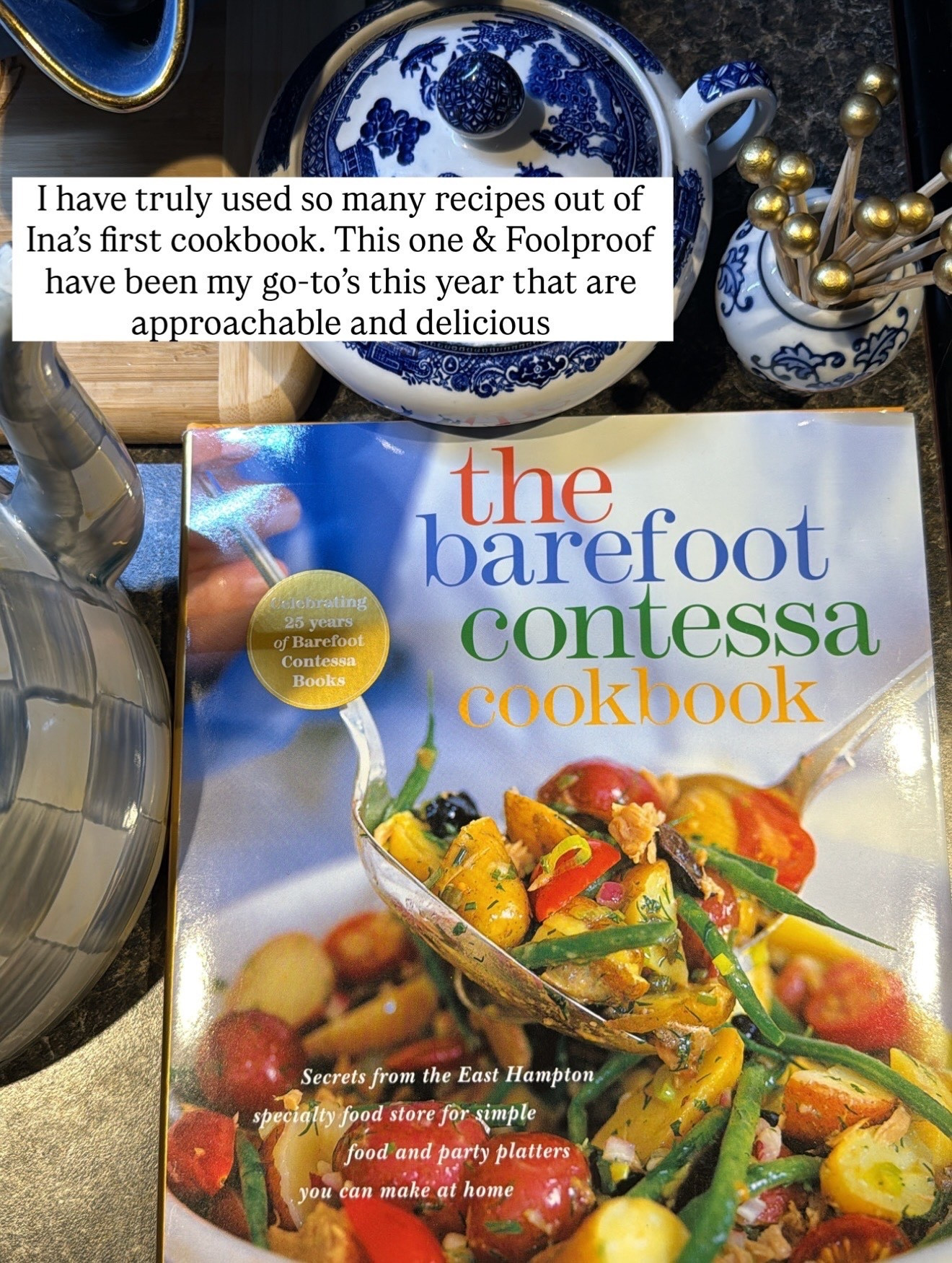 Ina Garten cookbook, the barefoot Contessa cookbook is one of my favorites from 2025 and plan to use it of course in 2026. So many easy yummy and approachable recipes. ￼

#LTKHome