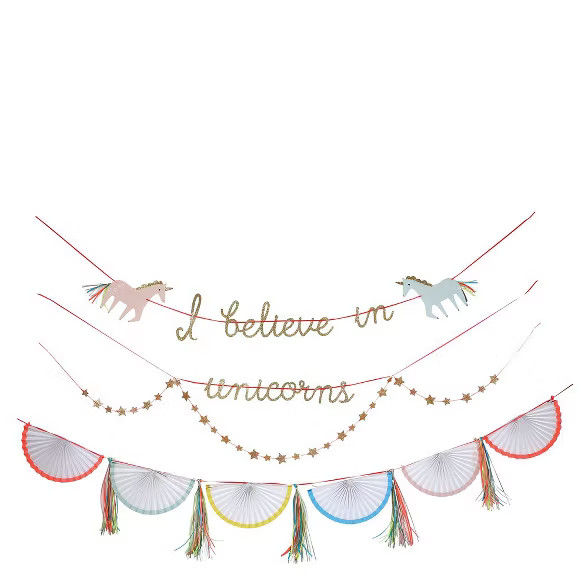 Meri Meri – Unicorn Banner – Party Decorations and Accessories, 14' | Target