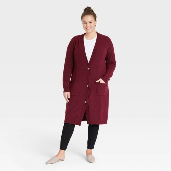 Women's Plus Size Button-Down Cardigan - Ava & Viv™ | Target