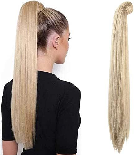 SEIKEA 28 Inch Clip in Ponytail Extension Wrap Around Long Straight Pony Tail Hair Synthetic Hair... | Amazon (US)