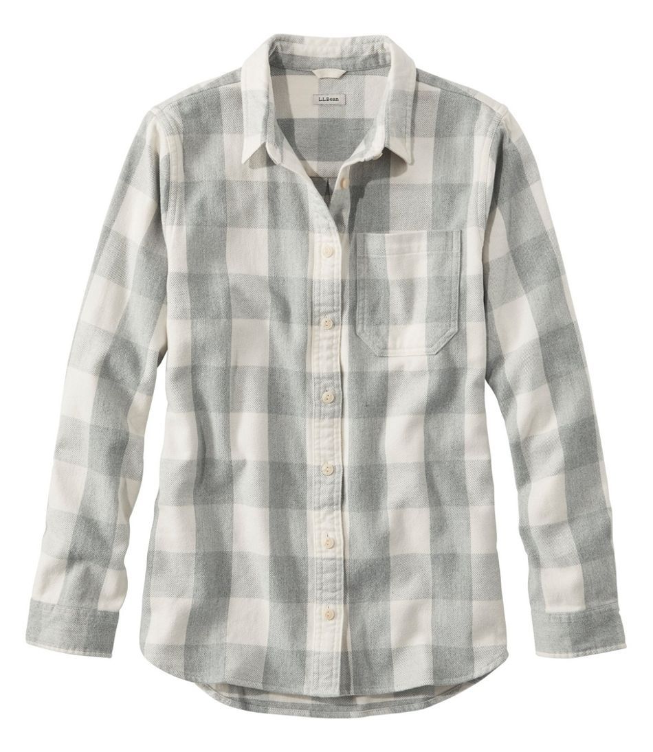 Women's L.L.Bean Organic Flannel Shirt, Plaid | L.L. Bean