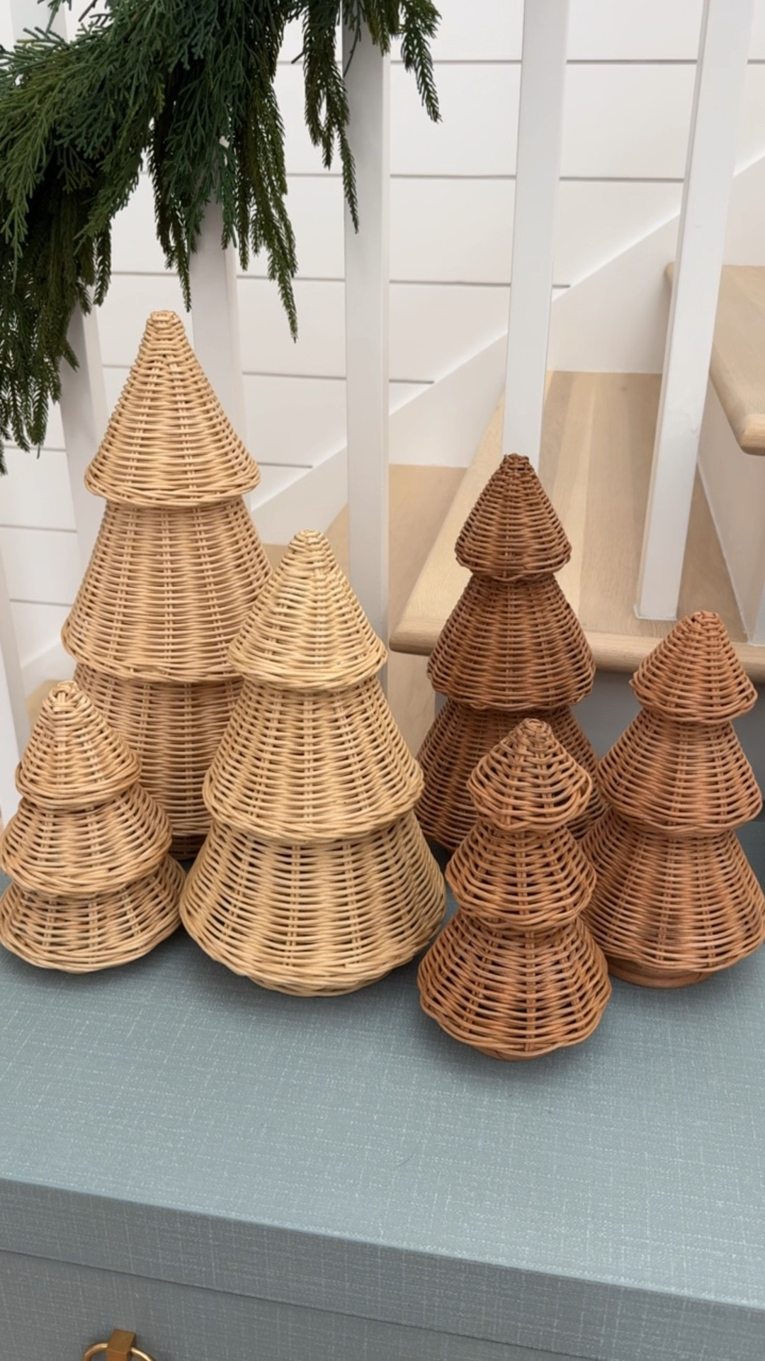 Save and splurge raffia and wicker Christmas trees! They’re all sold individually but look so cute and a set! The save version has just been restocked if you choose “shipping” and the splurge version is currently 25% off! We own the splurge and they’re gorgeous! #ltkholiday  #ltksalealert #ltkhome #ltkfindsunder50 #ltkfindsunder100 #ltkstyletip #ltkseasonal #ltkvideo

#LTKHoliday #LTKVideo #LTKHome