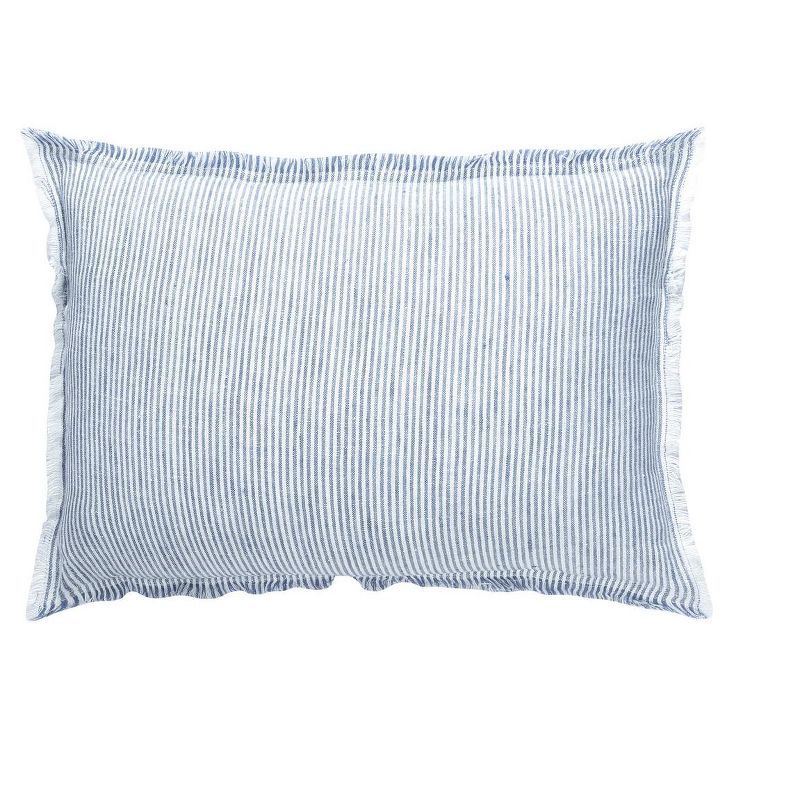 Chambray Blue & White Striped Pillow Cover - Anaya | Target