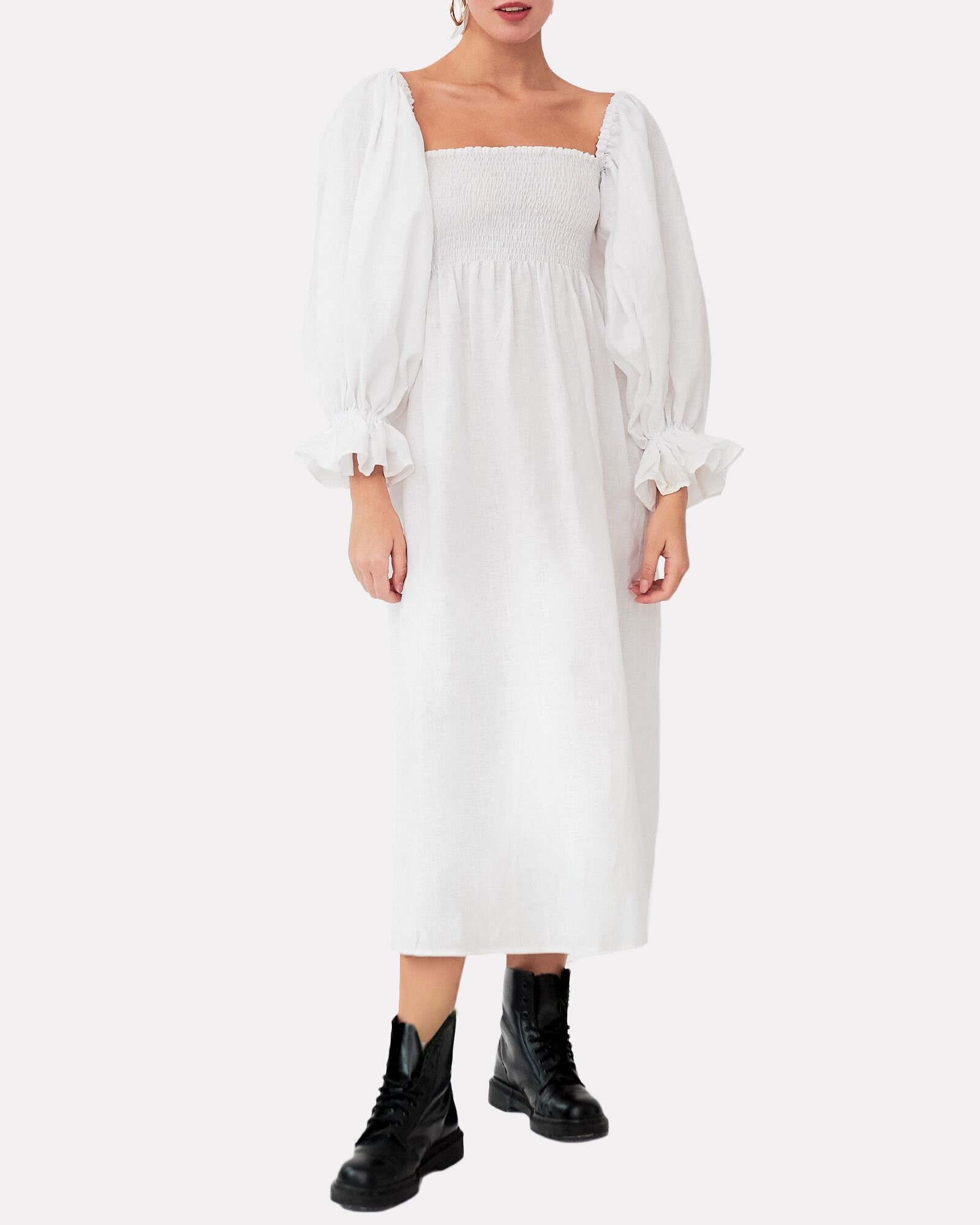 Atlanta Linen Midi Dress | INTERMIX