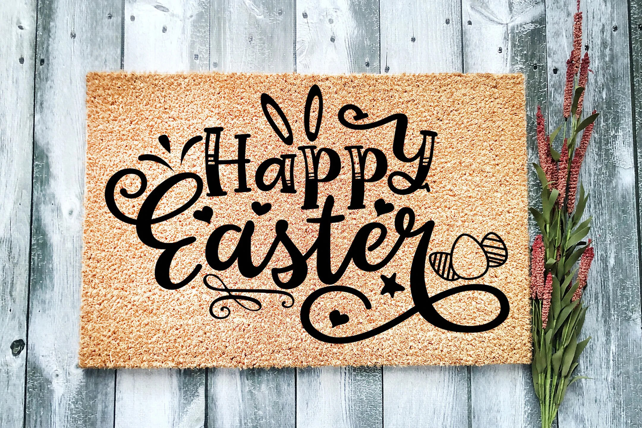 Happy Easter | Easter Gift | Holiday Welcome Mat | Custom Door Mat | Easter Decor Doormat | Cute ... | Walmart (US)