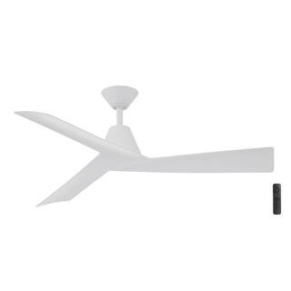 Easton 52 in. Indoor/Outdoor Matte White Ceiling Fan with Remote Control | The Home Depot
