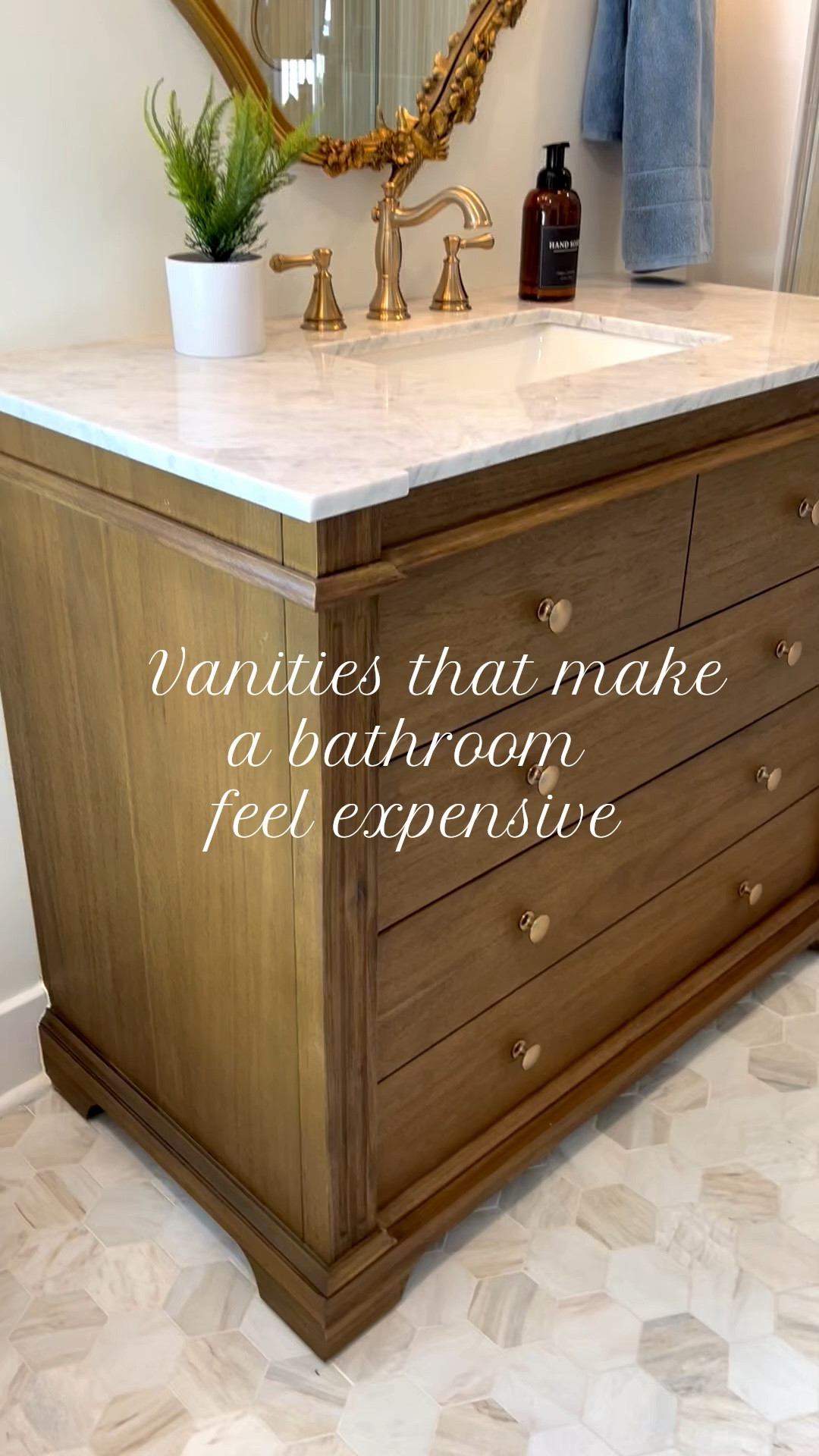 The easiest way to elevate a bathroom is a beautiful vanity. Think warm wood, floating designs, and marble tops that create that luxury hotel feel. These are the vanities that instantly transform a bathroom from basic to stunning. Shop my favorites here.

#amandacodesign #ltkhome #bathroomdesign

#LTKHome