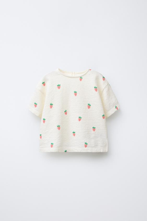 STRAWBERRY PRINT T-SHIRT | Zara US