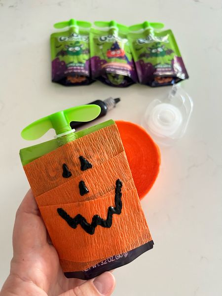 Pumpkin pouches for Halloween school treat or snack 

#LTKHalloween #LTKkids