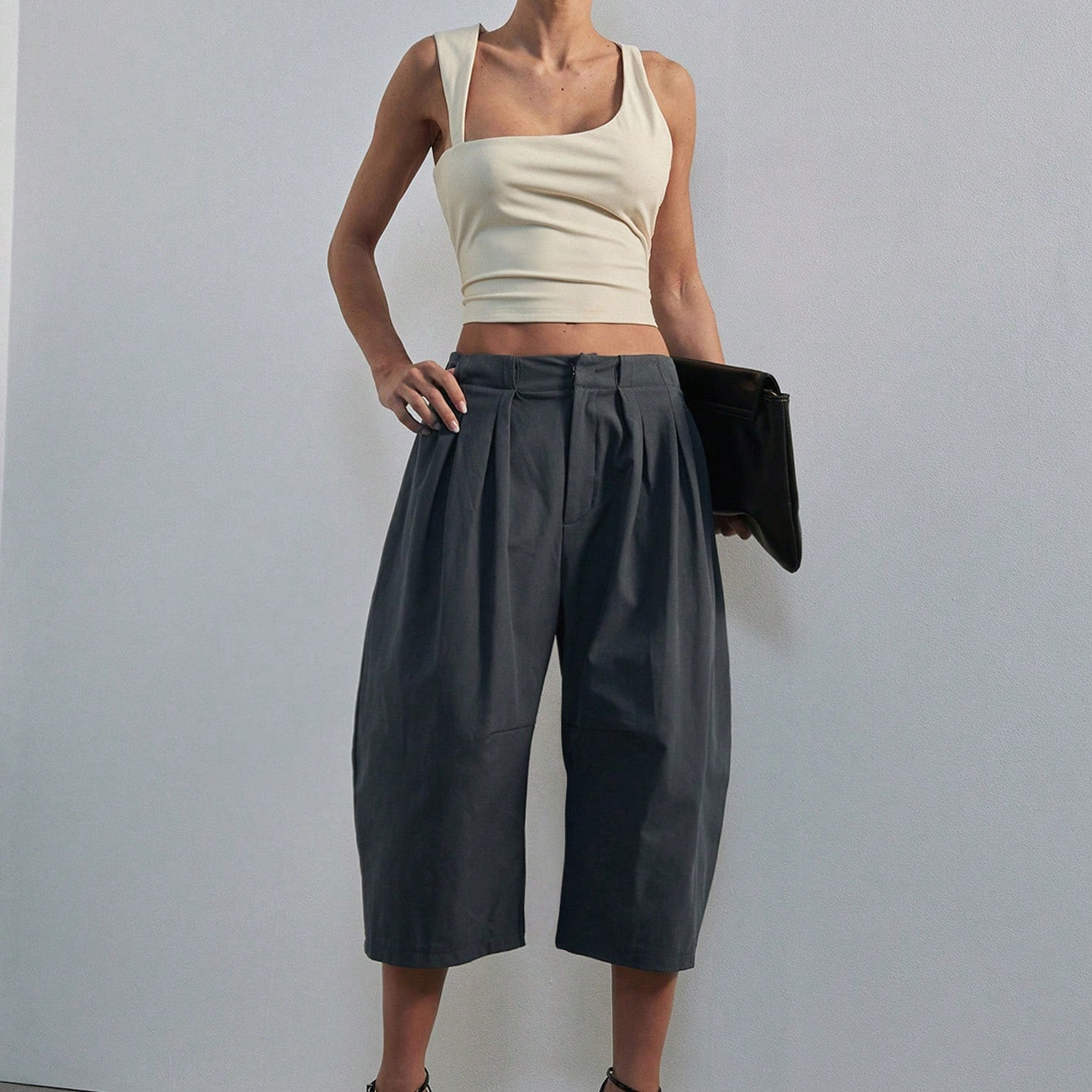 Hauture Women's Tailored Hi Waist Long Short | SHEIN