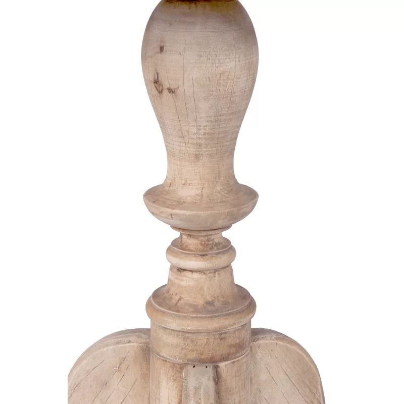 Corsair Solid Wood Pedestal End Table | Wayfair North America