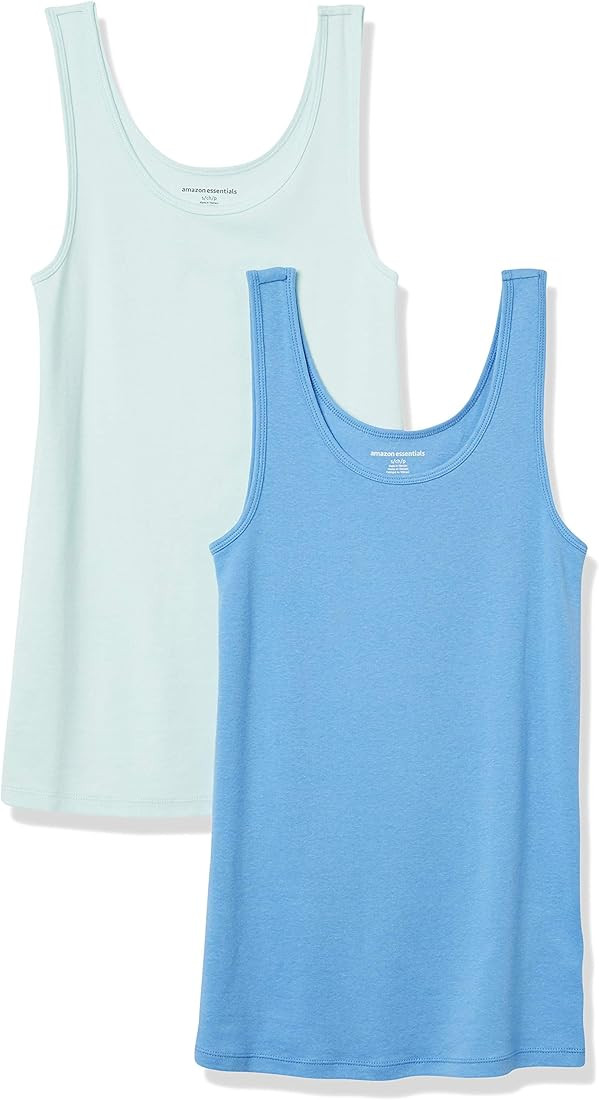 Amazon Essentials Women's Slim-Fit Tank, Pack of 2 | Amazon (US)