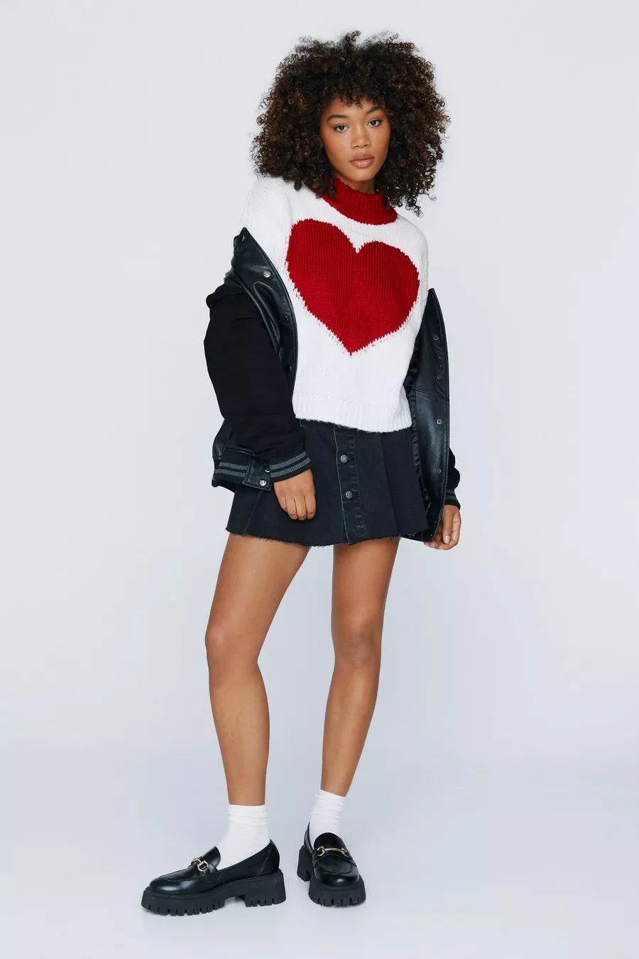 Oversized Heart Sweater | Nasty Gal (US)