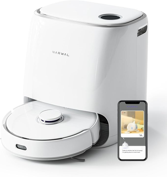 Narwal Freo Robot Vacuum and Mop Comb, Washing & Drying, Dirt Sense Ultra Clean, Auto Add Cleaner... | Amazon (US)