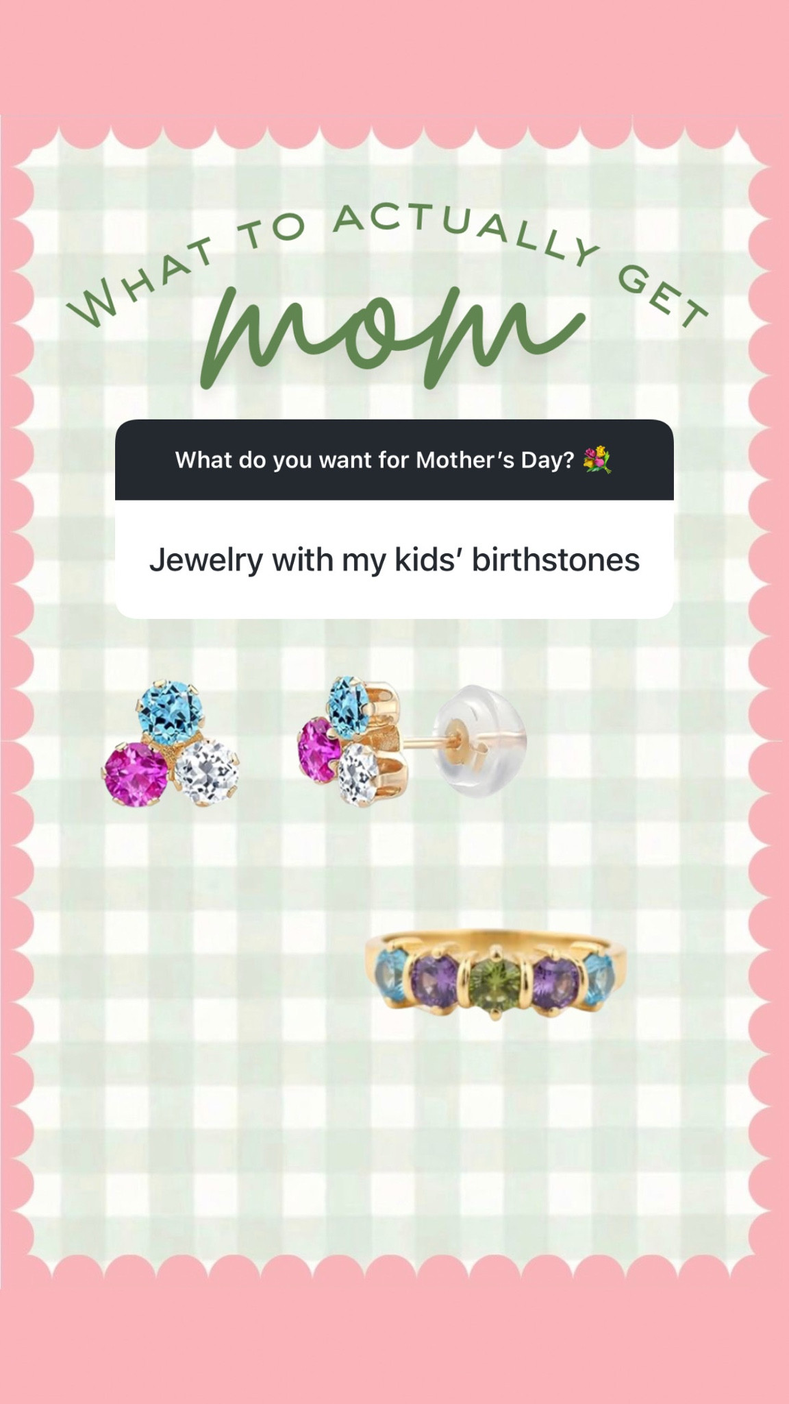 The amount of moms asking for jewelry with their kids’ birthstones 🥹✨ such a sweet gift idea that feels personal without being over the top. Linking my favorites.

L
#BirthstoneJewelry #MothersDayGiftIdeas #JewelryLover #PersonalizedJewelry #MomStyle #LTKAccessories #GiftGuide #GoldJewelry #MeaningfulJewelry #LTKFinds

#LTKMothersDay