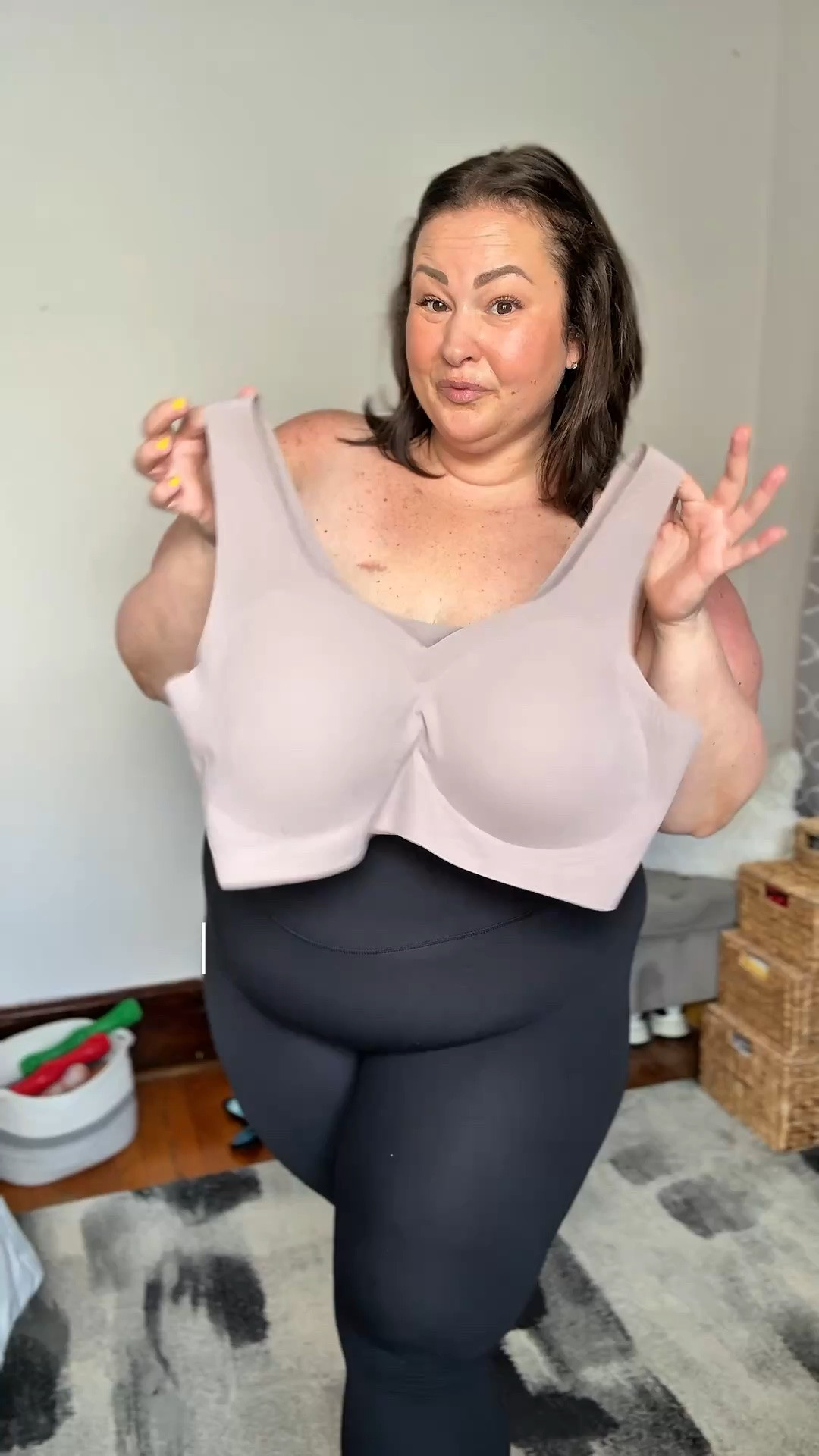 Back smoothing wirefree supportive bra ✨ sizes up to 6XL. I’m 46DDD wearing size 5XL for reference. 

Bra 
Bras 
Plus size bra 
Smoothing bra 
Wireless bra 
#plussizebra

#LTKPlusSize