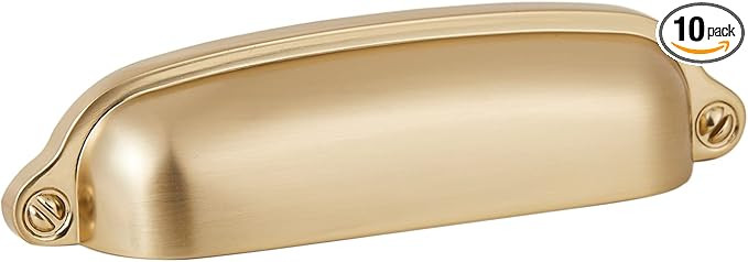 HARPOON 10 Pack Bin Cup Handle Pulls,Vintage Drawer Pulls,Cabinet Hardware,Shell Handle,3.78 Inch... | Amazon (US)