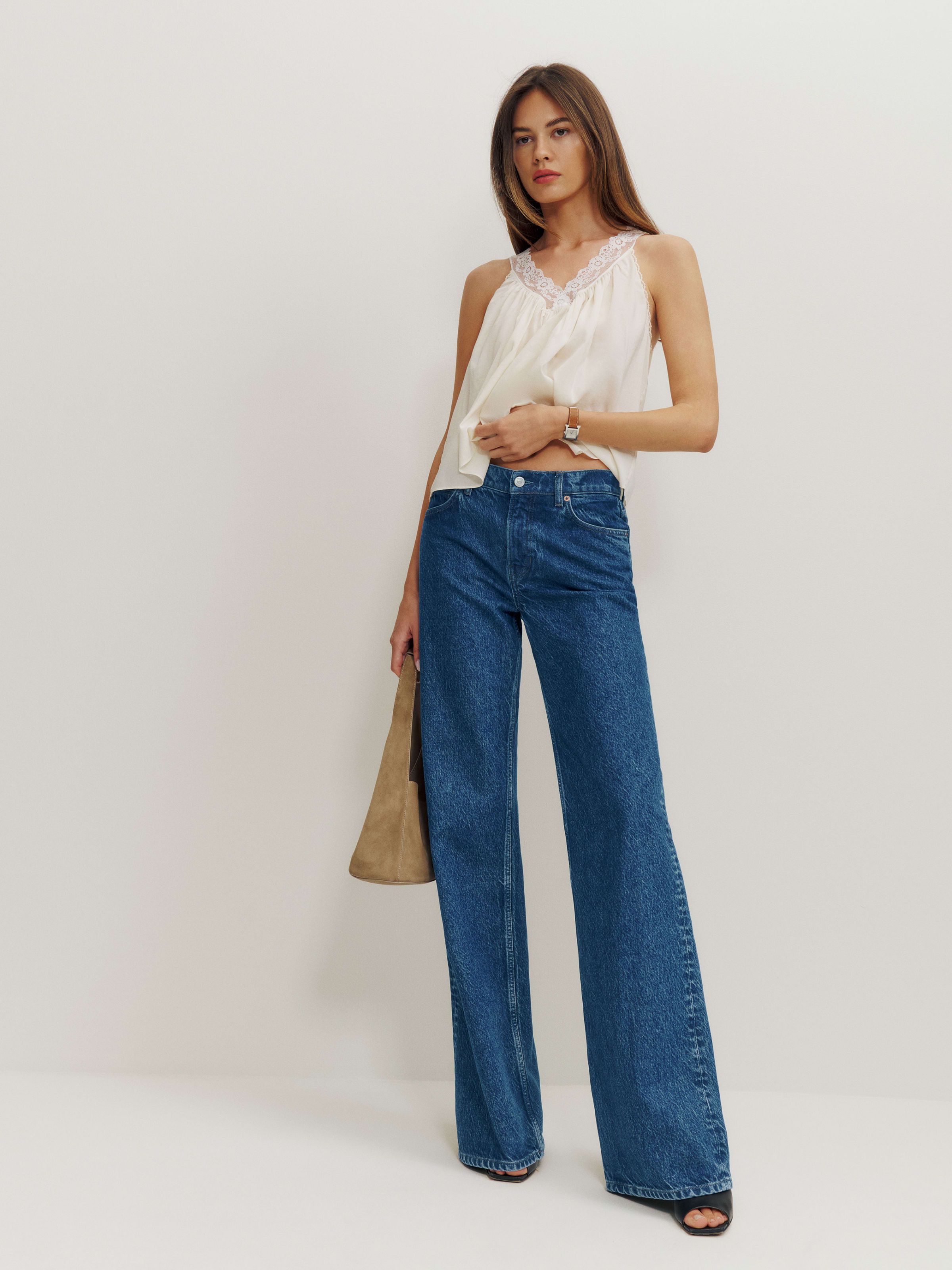 Cary Low Rise Slouchy Wide Leg Jeans | Reformation (Global)