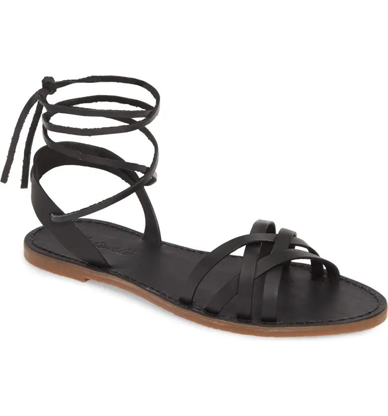 Madewell The Boardwalk Woven Lace Up Sandal (Women) | Nordstrom | Nordstrom