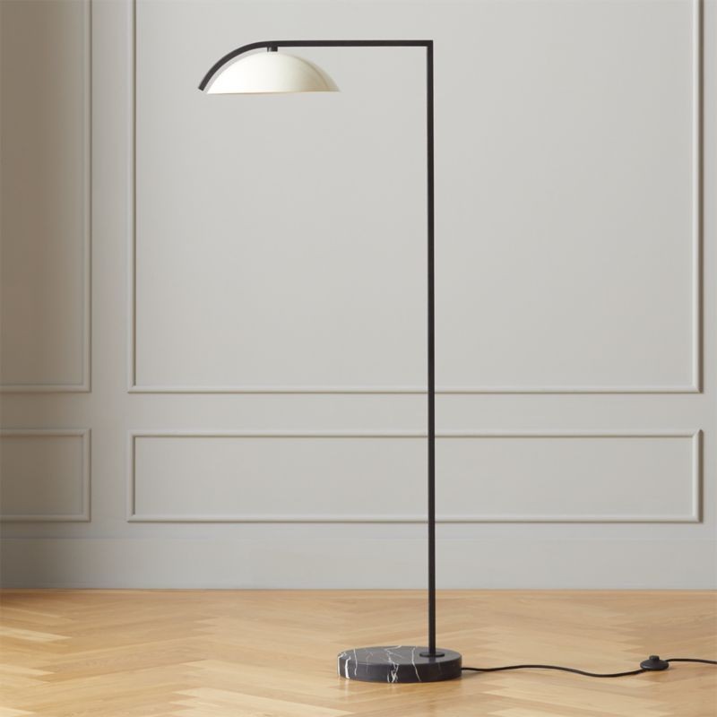 Belgrave White Globe Floor Lamp + Reviews | CB2 | CB2