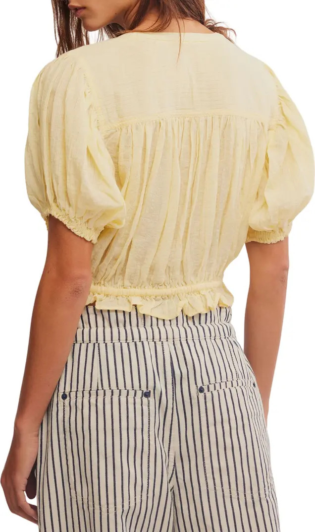 Little Cloud Button-Up Crop Top | Nordstrom