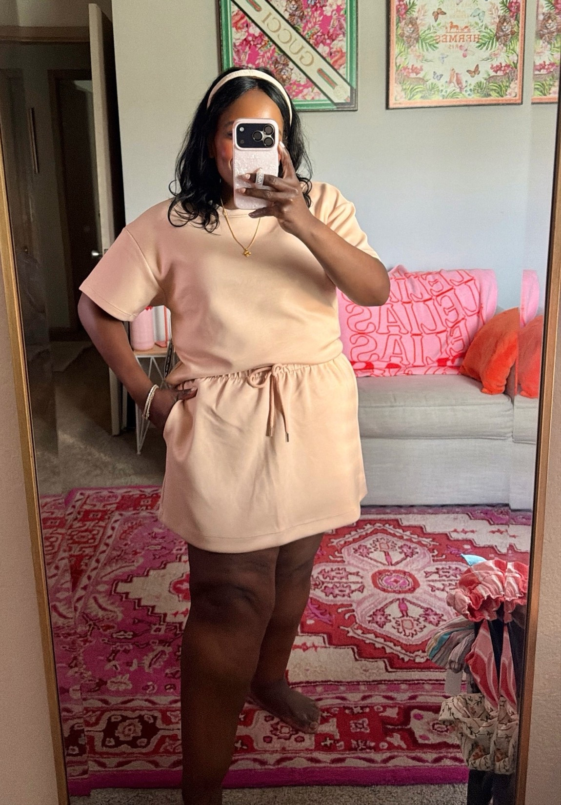 SCOOP scubaknit set from Walmart! Wearing M in top and xl in skort.

#LTKdayinmylife #LTKgrwm #LTKootd