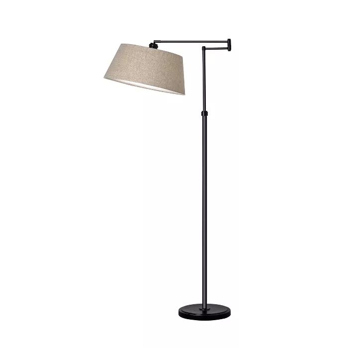 Traditional Swing Arm Oil Rubbed Floor Lamp Bronze - Threshold™ | Target