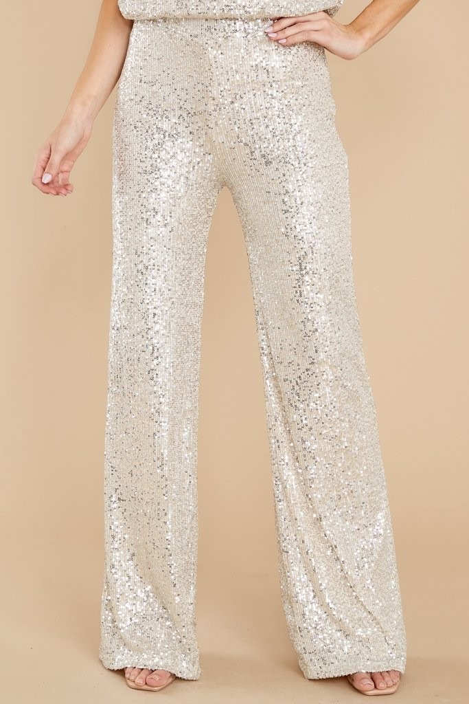 Like A Star Silver Sequin Pants | Red Dress 