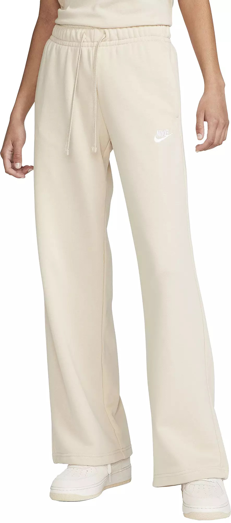Nike Women's Sportswear Club Fleece Mid-Rise Wide-Leg Sweatpants | DICK'S Sporting Goods