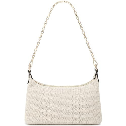 ALUDAPIJU Straw Shoulder Bag for Women Summer Small Boho Woven Shoulder Purse Beach Vacation Tote Bag Handbag | Amazon (US)